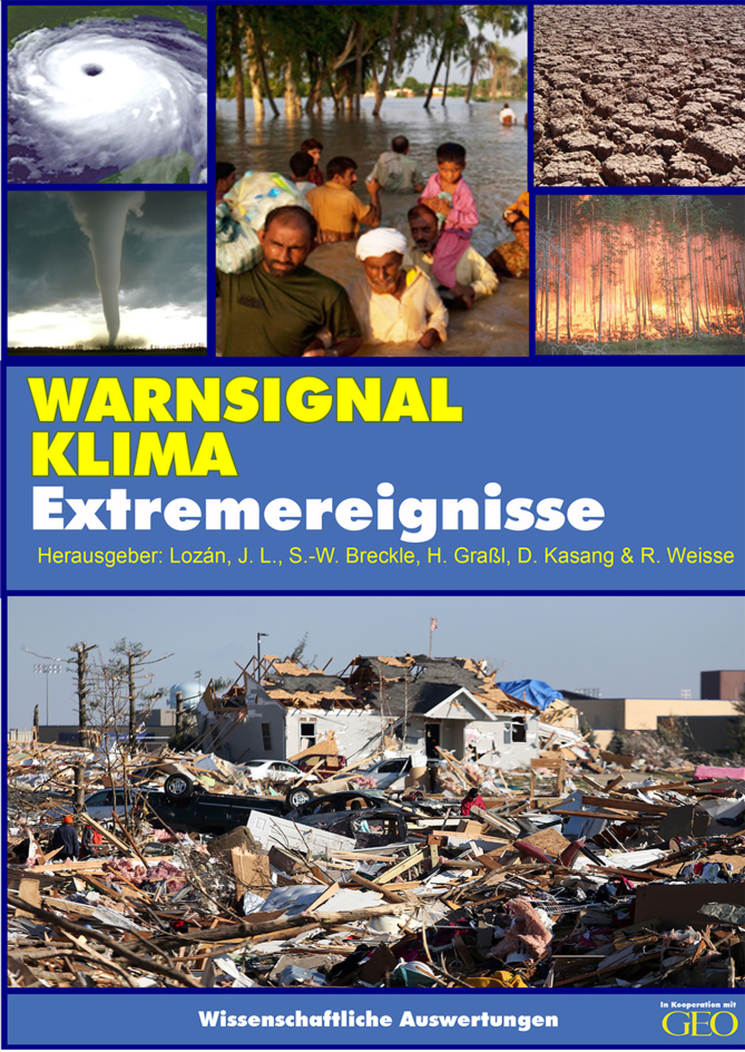 Titelseite vom Buch: Warnsignal Klima - Extremereignisse