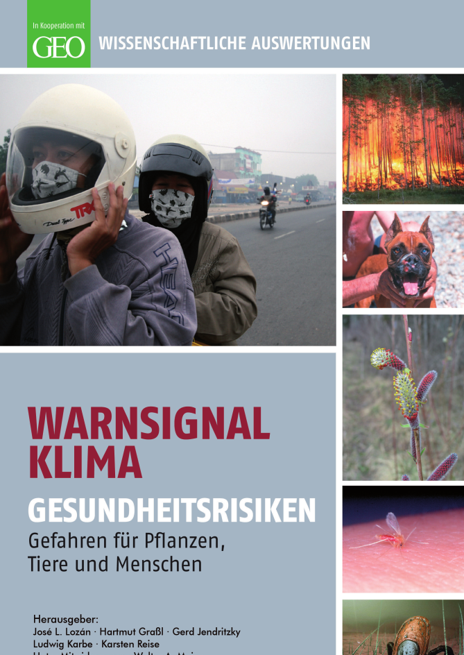 Titelseite vom Buch: Warnsignal Klima - Gesundheitsrisiken