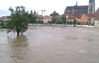 Hochwasser in Regensburg, Deutschland, 2013